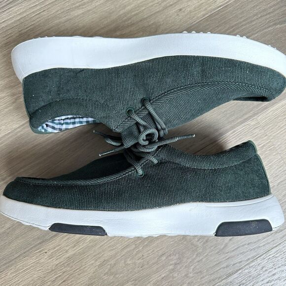 Ortho Comfoot Shoes Men 11.5 Green Corduroy Cushioned Walking Orthopedic - Picture 3 of 12